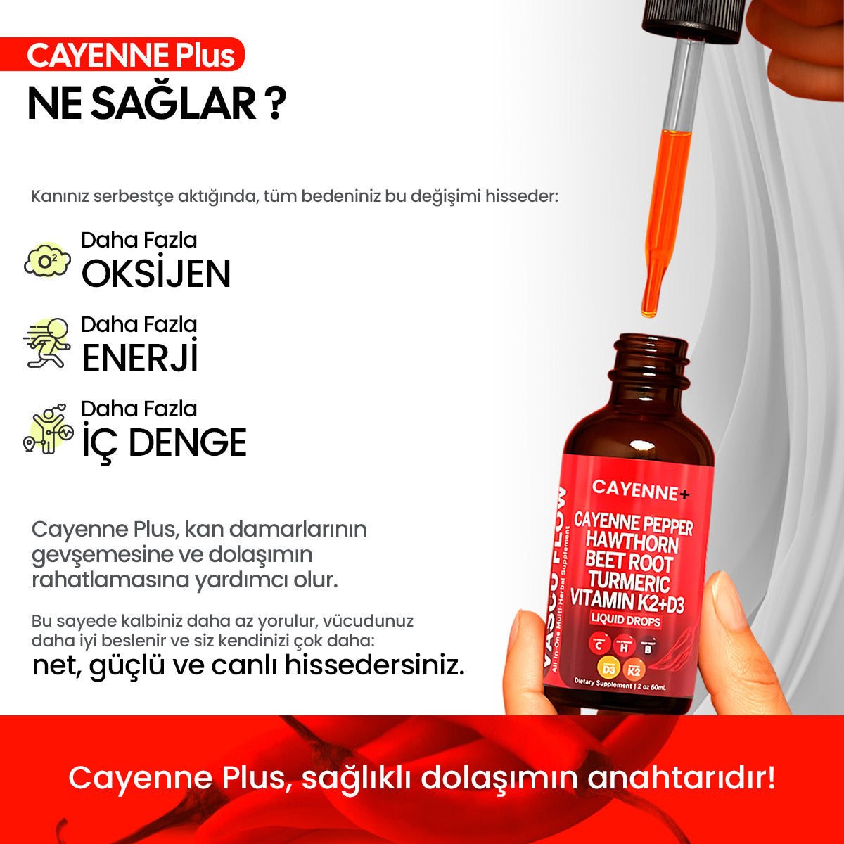 Cayenne+ Vacsu Flow - Aktif damar sağlığı