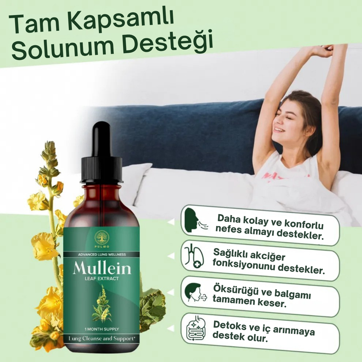 Mullein – Bitkisel Akciğer Temizleyici Damla