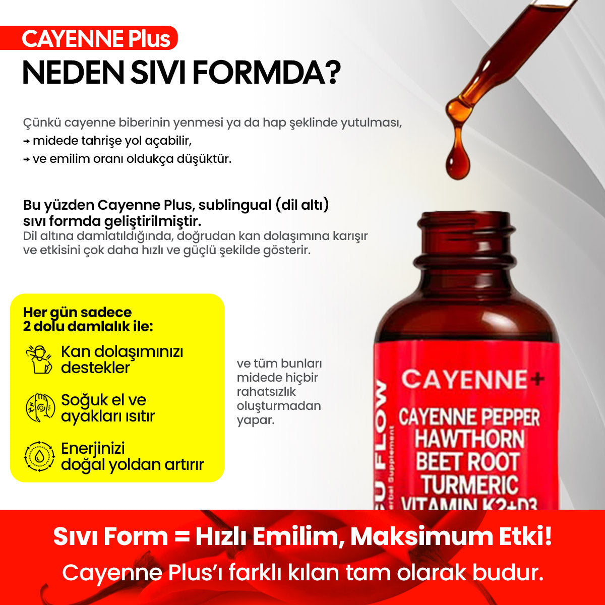 Cayenne+ Vacsu Flow - Aktif damar sağlığı